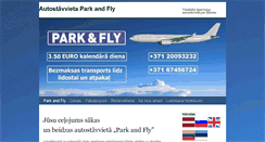 Desktop Screenshot of parkandfly.lv