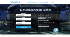 Desktop Screenshot of parkandfly.de
